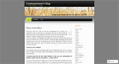 Desktop Screenshot of cosasquehacer.wordpress.com