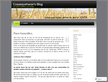 Tablet Screenshot of cosasquehacer.wordpress.com