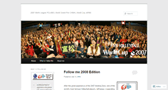 Desktop Screenshot of 2007volleyballworldcup.wordpress.com