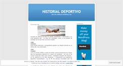 Desktop Screenshot of historialdeportivo.wordpress.com