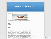 Tablet Screenshot of historialdeportivo.wordpress.com