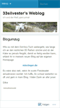 Mobile Screenshot of 33silvester.wordpress.com