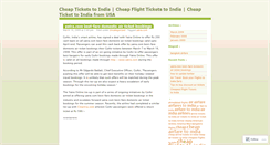 Desktop Screenshot of cheapticketstoindia.wordpress.com