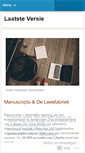 Mobile Screenshot of laatsteversie.wordpress.com