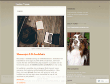 Tablet Screenshot of laatsteversie.wordpress.com