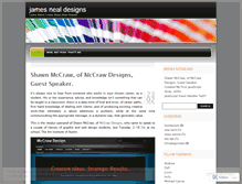 Tablet Screenshot of jamesnealdesigns.wordpress.com