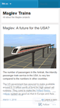 Mobile Screenshot of maglevtrains.wordpress.com