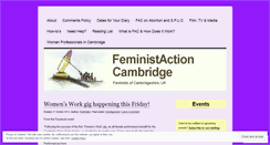 Desktop Screenshot of feministactioncambridge.wordpress.com