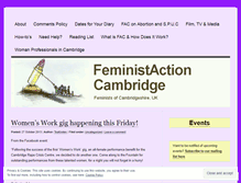 Tablet Screenshot of feministactioncambridge.wordpress.com
