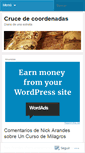 Mobile Screenshot of crucedecoordenadas.wordpress.com