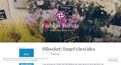 Desktop Screenshot of fashiontribute.wordpress.com