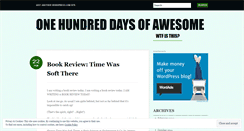 Desktop Screenshot of onehundreddaysofawesome.wordpress.com