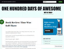 Tablet Screenshot of onehundreddaysofawesome.wordpress.com
