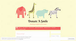 Desktop Screenshot of donateasmile.wordpress.com