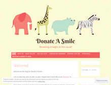 Tablet Screenshot of donateasmile.wordpress.com