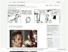 Tablet Screenshot of imquitecontrary.wordpress.com