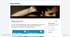 Desktop Screenshot of kiryayvonne.wordpress.com