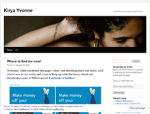 Tablet Screenshot of kiryayvonne.wordpress.com
