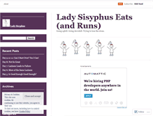 Tablet Screenshot of ladysisyphuseats.wordpress.com