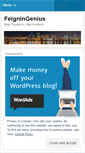Mobile Screenshot of feigningenius.wordpress.com