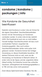 Mobile Screenshot of condome.wordpress.com