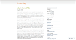Desktop Screenshot of boycottebay.wordpress.com