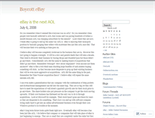 Tablet Screenshot of boycottebay.wordpress.com