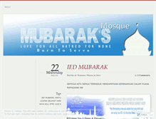 Tablet Screenshot of masjidmubarak.wordpress.com