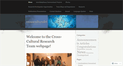 Desktop Screenshot of crossculturalrt.wordpress.com