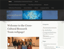 Tablet Screenshot of crossculturalrt.wordpress.com