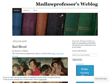 Tablet Screenshot of madlawprofessor.wordpress.com