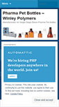 Mobile Screenshot of pharmapetbottles.wordpress.com