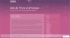 Desktop Screenshot of joiedamour.wordpress.com