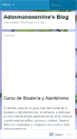 Mobile Screenshot of adosmanosonline.wordpress.com