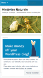 Mobile Screenshot of historiasnaturais.wordpress.com