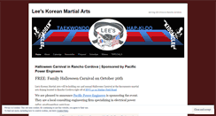 Desktop Screenshot of leeskoreanmartialarts.wordpress.com