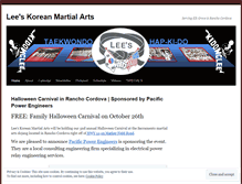 Tablet Screenshot of leeskoreanmartialarts.wordpress.com