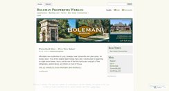 Desktop Screenshot of bolemanproperties.wordpress.com