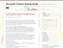 Tablet Screenshot of carpetcleanerguide.wordpress.com