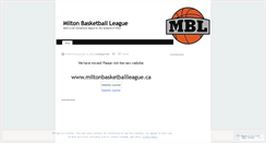 Desktop Screenshot of miltonbasketball.wordpress.com