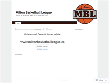 Tablet Screenshot of miltonbasketball.wordpress.com