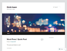 Tablet Screenshot of keenong.wordpress.com