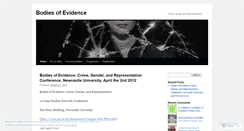 Desktop Screenshot of bodiesofevidence.wordpress.com