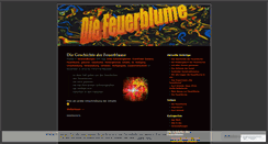 Desktop Screenshot of diefeuerblume.wordpress.com