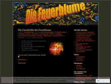 Tablet Screenshot of diefeuerblume.wordpress.com