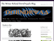 Tablet Screenshot of dorndryad.wordpress.com