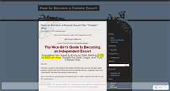 Desktop Screenshot of howtobecomeafemaleescort.wordpress.com