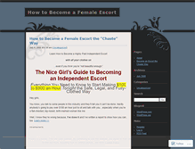 Tablet Screenshot of howtobecomeafemaleescort.wordpress.com