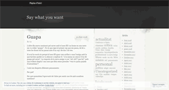 Desktop Screenshot of justsaywhatyouwant.wordpress.com