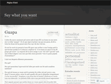 Tablet Screenshot of justsaywhatyouwant.wordpress.com